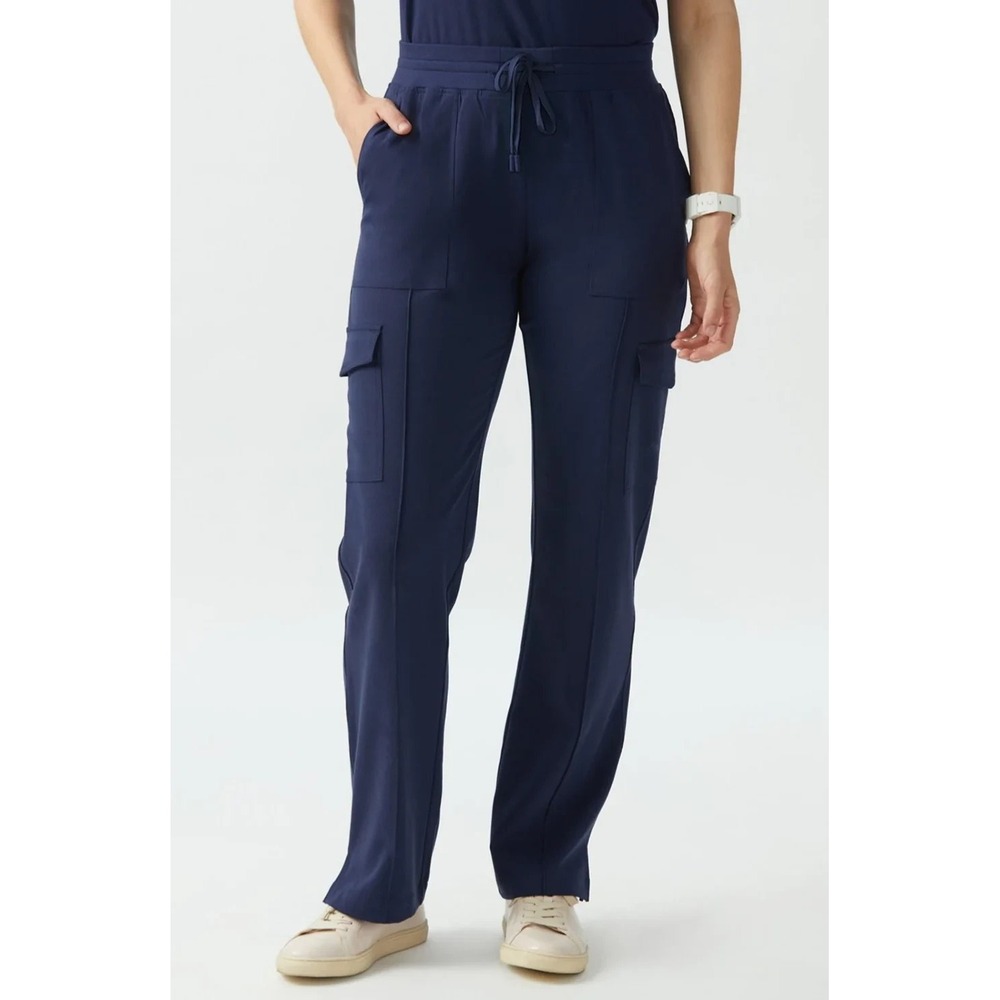 Welles Fitted Cargo Pant Scrubs Terra-X Navy Blue Size XS NWT Workwear